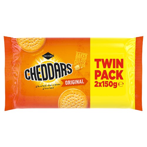 Jacobs Cheddars Original Twin Pack (2 x 150g) pack shot