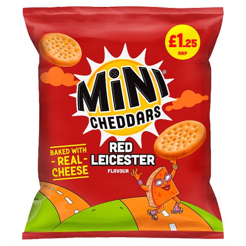 Jacobs Mini Cheddars Red Leicester PM £1.25 90g pack shot