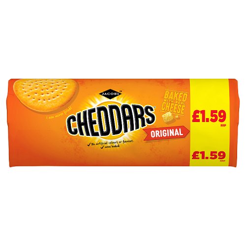 Jacobs Cheddars PM £1.59 150g pack shot