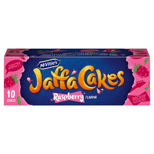 McVities Jaffa Cakes Raspberry 10 x 11g pack shot