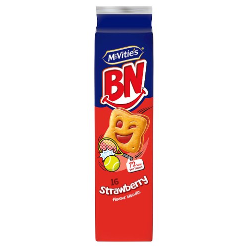 McVities BN Strawberry Biscuits 285g pack shot