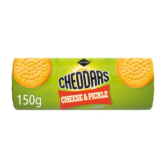 Jacobs Cheddars Cheese & Pickle Cheese 150g pack shot