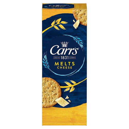 Carrs Melts Cheese Crackers 150g pack shot