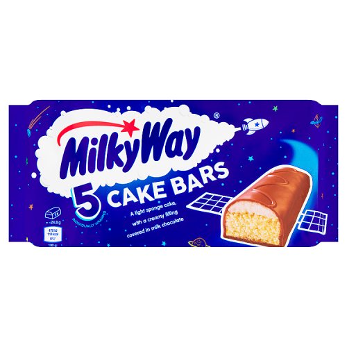 Milky Way Cake Bars 5pk pack shot
