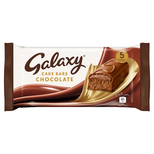 Galaxy Cake Bars 5pk pack shot