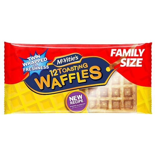 McVities Toasting Waffles 12pk 306.8g pack shot