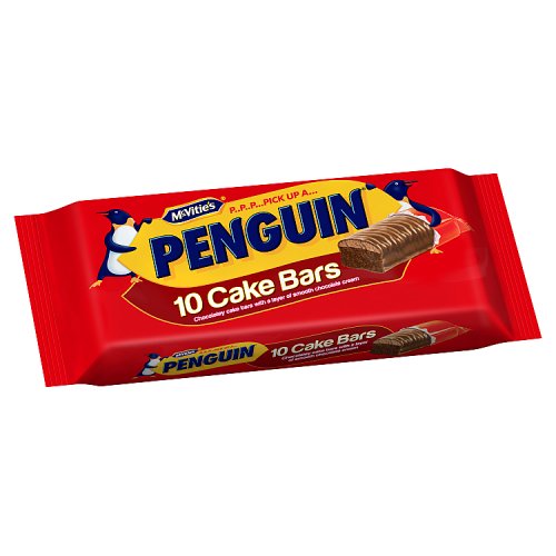 McVities Penguin Cake Bar 10pk 283g pack shot