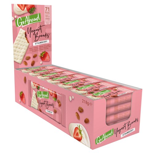 Go Ahead Yogurt Breaks Strawberry Biscuit Bar 35.5g pack shot