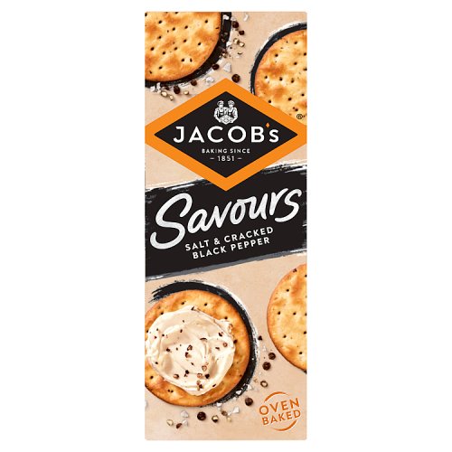 Jacobs Savours Bakes Salt & Cracked Black Pepper 200g pack shot