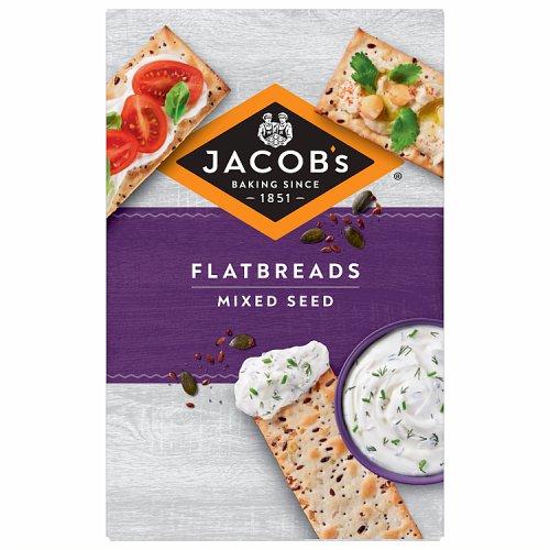 Jacobs Lunch Bakes Flatbreads Mixed Seed 150g pack shot