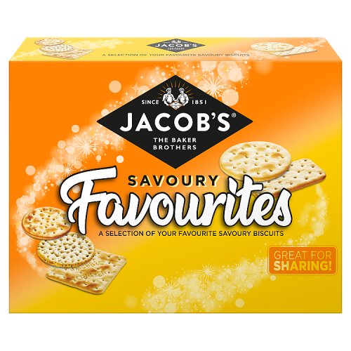 Jacobs Savoury Favourites Crackers Assortment 200g pack shot