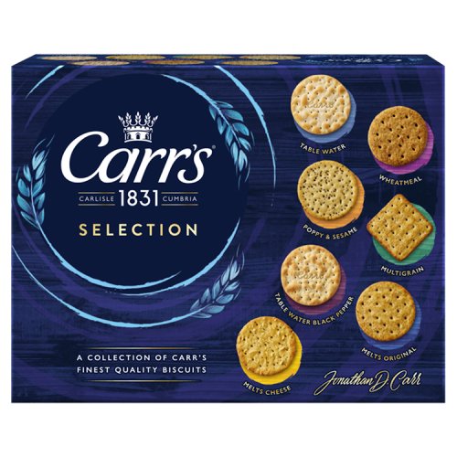 Carrs Crackers Selection 200g pack shot