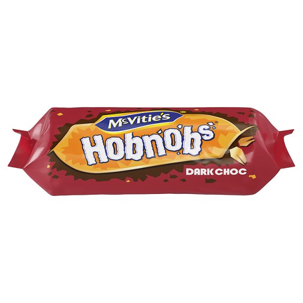 McVities Hobnobs Dark Chocolate 262g pack shot