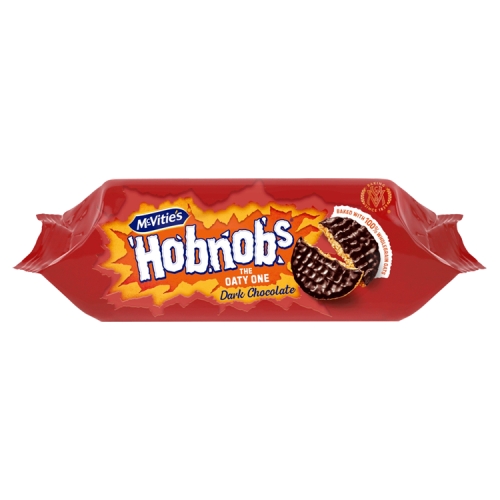 McVities Hobnobs Dark Chocolate 262g pack shot