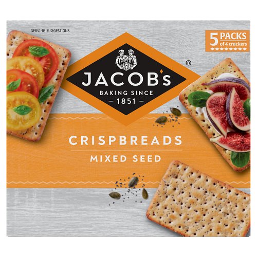 Jacobs Crispbreads Mixed Seed 5pk 190g pack shot