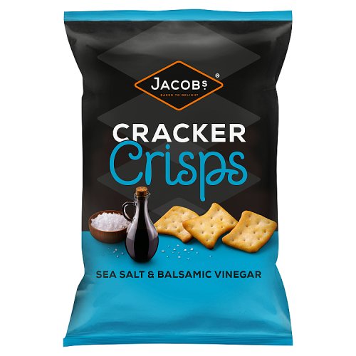Jacobs Cracker Crisps Sea Salt & Balsamic Vinegar 150g pack shot