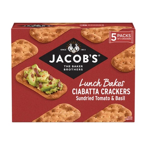 Jacobs Ciabatta SDTomato & Basil Multipack 140g pack shot