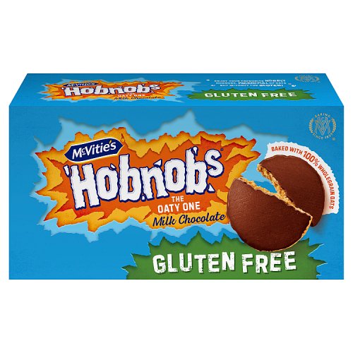 McVities Hobnobs Chocolate Biscuits Gluten Free 150g pack shot