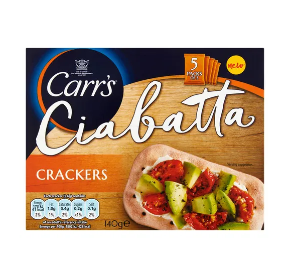 Carrs Ciabatta Original 140g pack shot