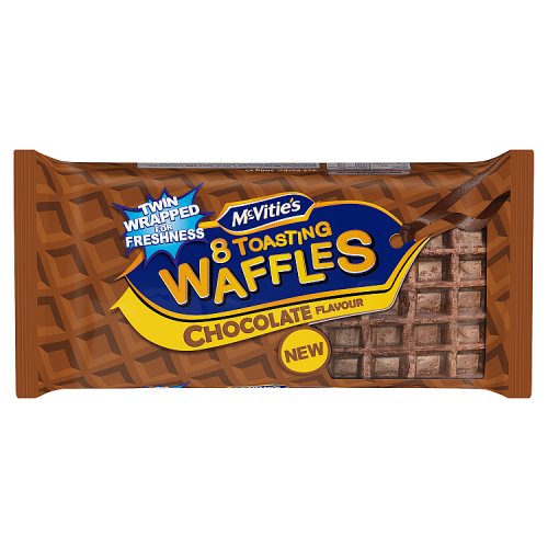 McVities Toasting Waffles Choc 8pk 222g pack shot