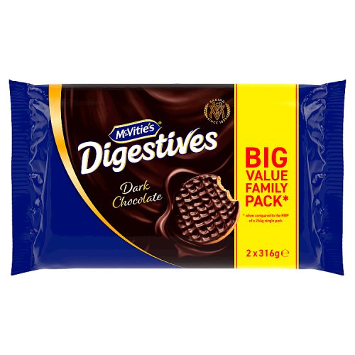 McVities Dark Chocolate Twin Pack 2 x 316g pack shot