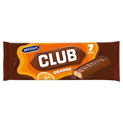 McVities Club Orange 7pk 161g pack shot