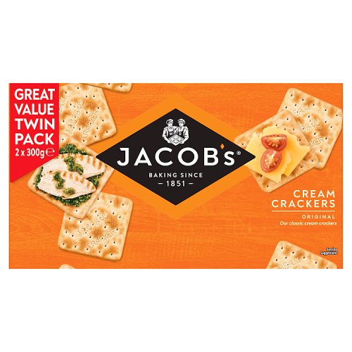 Jacobs Cream Crackers Twin (2 x 300g) pack shot