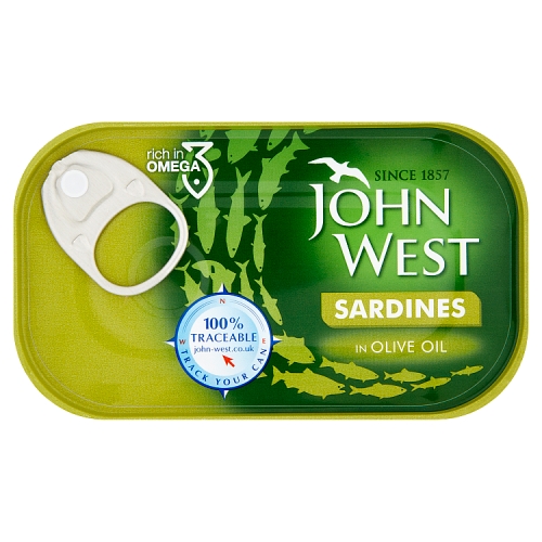 John West Sardines Olive Oil 120g pack shot