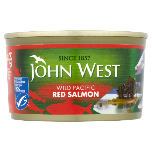 John West Wild Red Salmon 213g pack shot