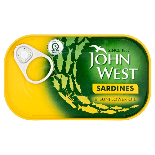 John West Sardines Brine 120g pack shot