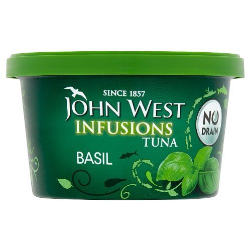 John West Infusions Tuna Basil 80g pack shot