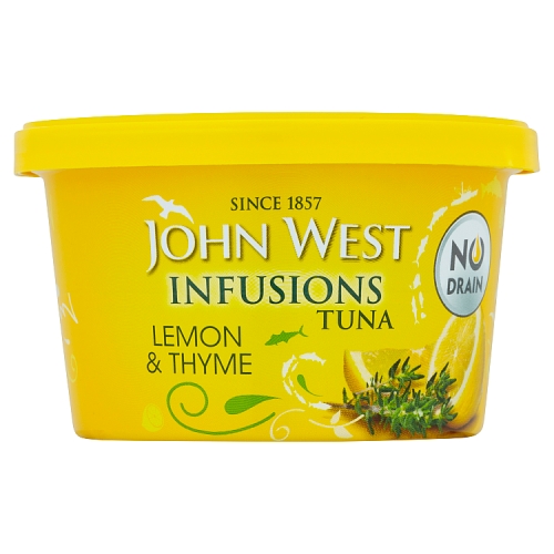 John West Infusions Tuna Lemon & Thyme 80g pack shot