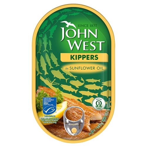 John West Kipper Fillets In Sunflower Oil FO (CA) 145g pack shot