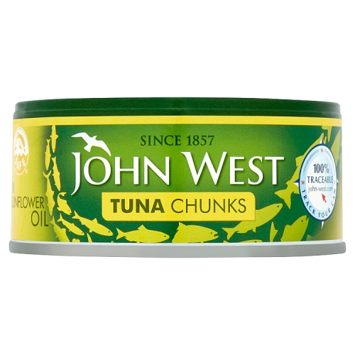 John West Tuna Chunks Brine 145g pack shot
