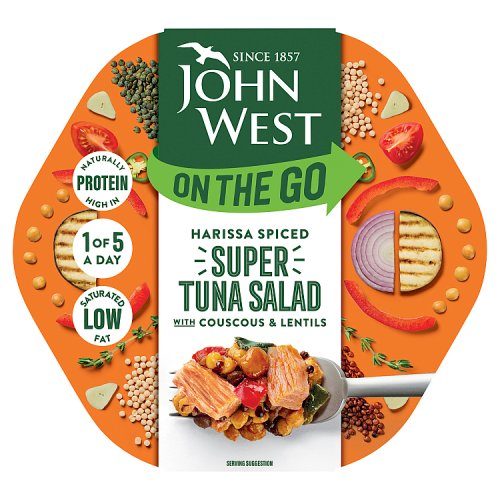 J West Harissa Tuna Super Salad 220g pack shot
