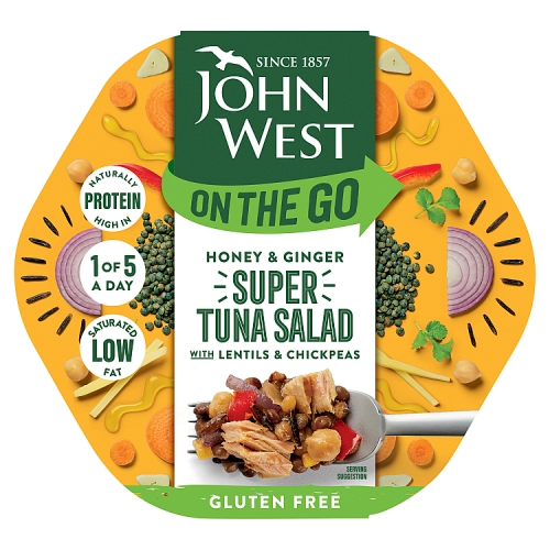John West On The Go Honey & Ginger Super Tuna Salad 220g pack shot