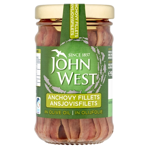 John West Anchovy Fillets 95g pack shot