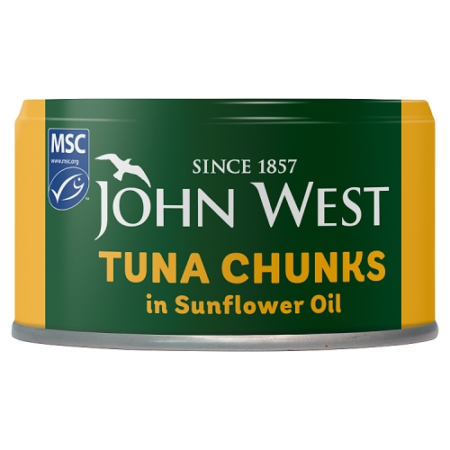 John West Tuna Chunks In Sunflower Oil 125g pack shot