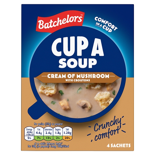 Batchelors Cup a Soup Granules Mushroom 99g pack shot