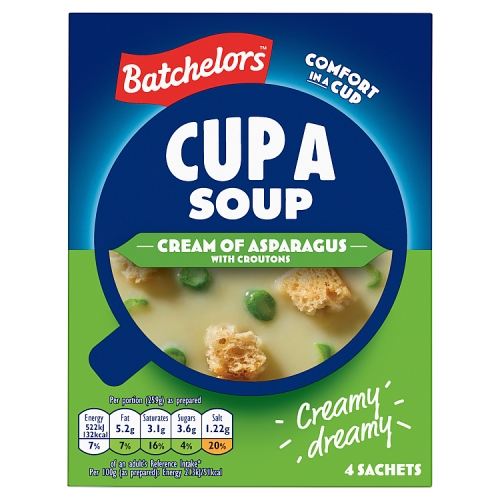 Batchelors Cup a Soup Granules Asparagus 117g pack shot