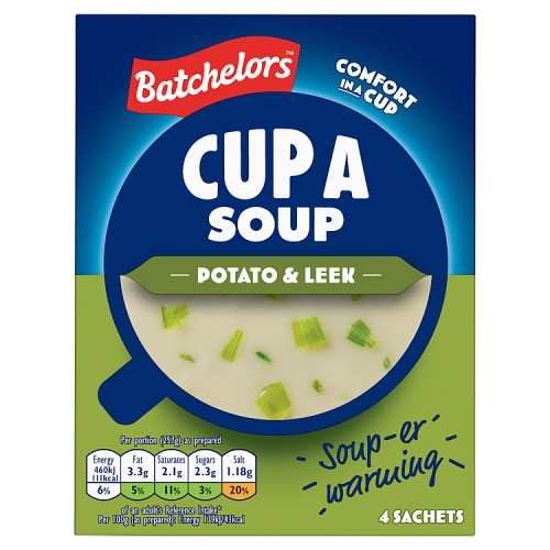 Batchelors Cup a Soup Creamy Leek & Potato 107g pack shot