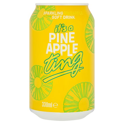 Ting Pineapple Soda Can 330ml pack shot