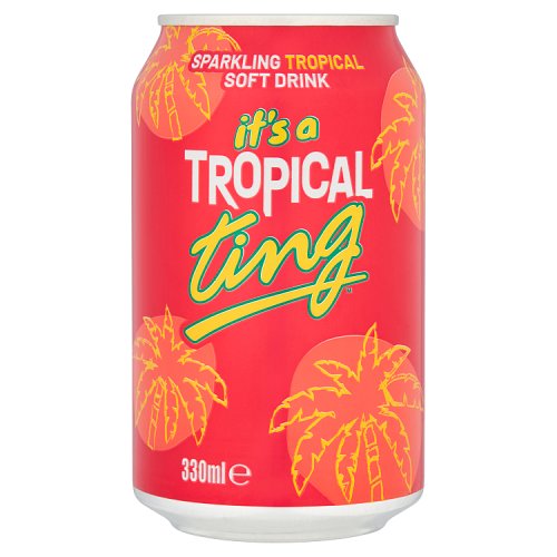 Ting Tropical Soda Can 330ml pack shot