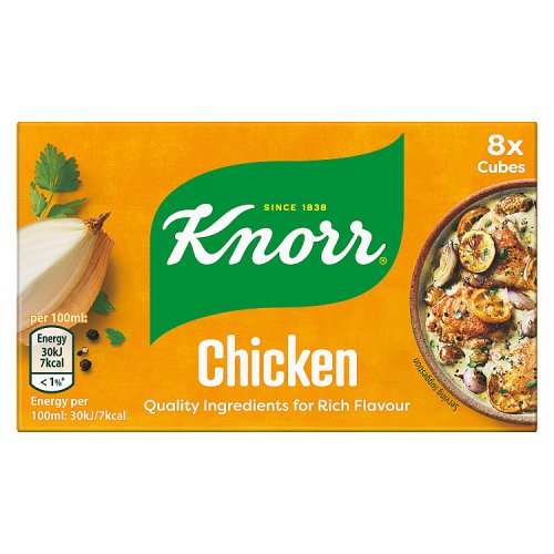 Knorr Stock Cube Chicken 8pk (8 x 28g) pack shot