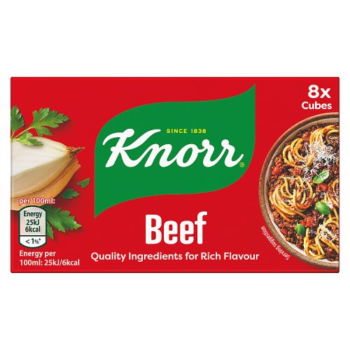 Knorr Stock Cube Beef 8pk (8 x 28g) pack shot