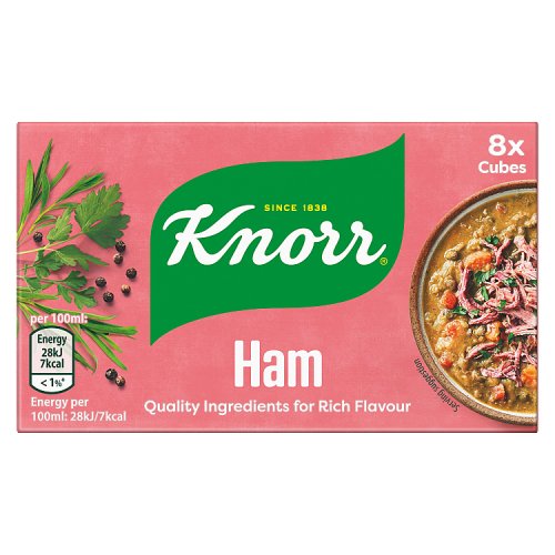 Knorr Stock Cube Ham 8pk (8 x 28g) pack shot
