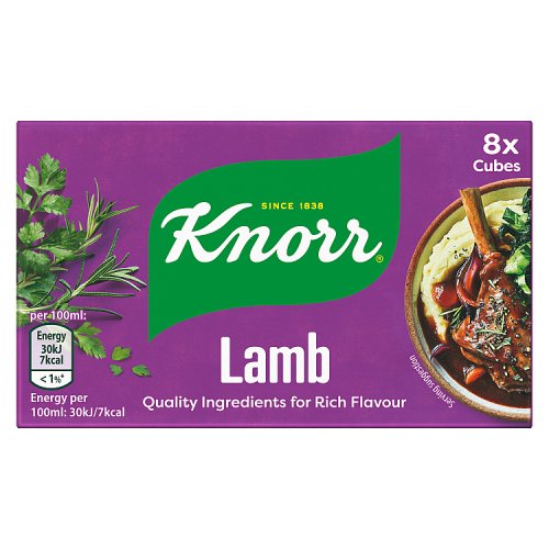 Knorr Stock Cube Lamb 8pk (8 x 28g) pack shot