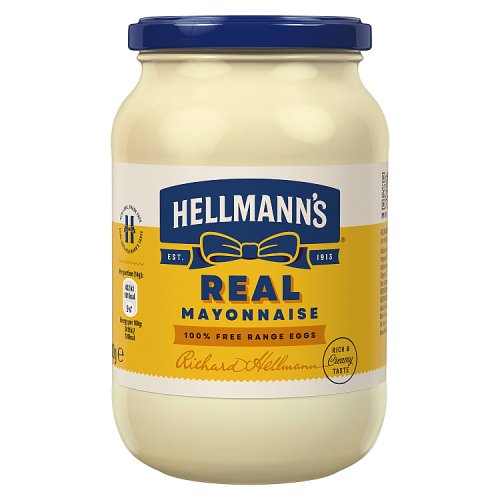 Hellmanns Real Mayonnaise Jar 600g pack shot