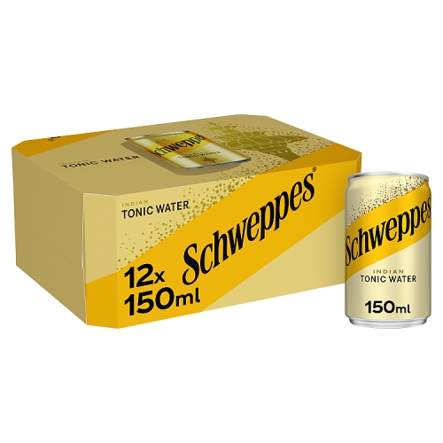 Schweppes Tonic Mini 12pk (12 x 150ml) pack shot