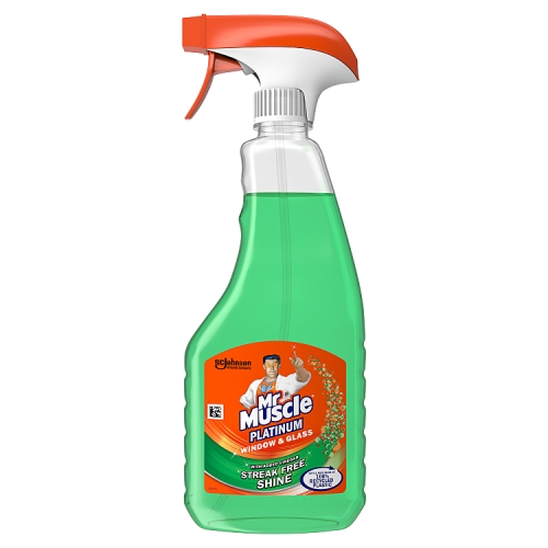 Mr Muscle Platinum Glass Spray 500ml pack shot